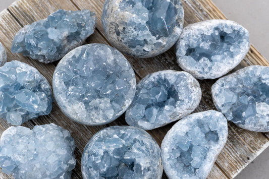 Celestite.... or blue calcite? Which have you paid for?!?!