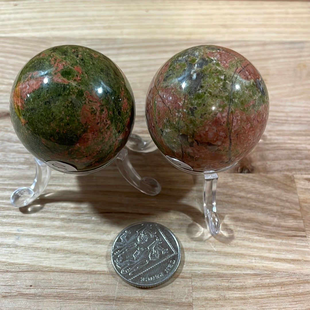 Unakite Sphere (approx 40mm)