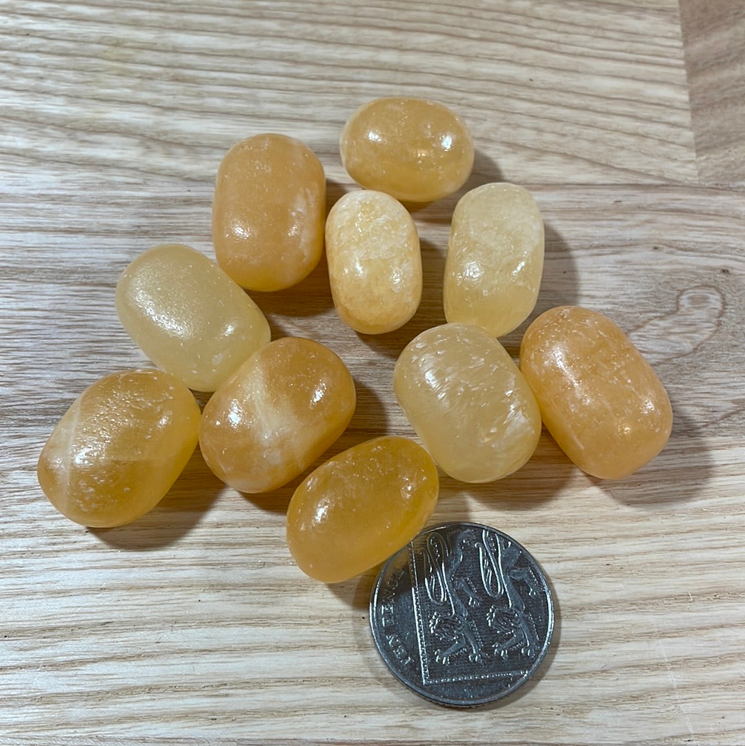 Orange Calcite Tumblestone