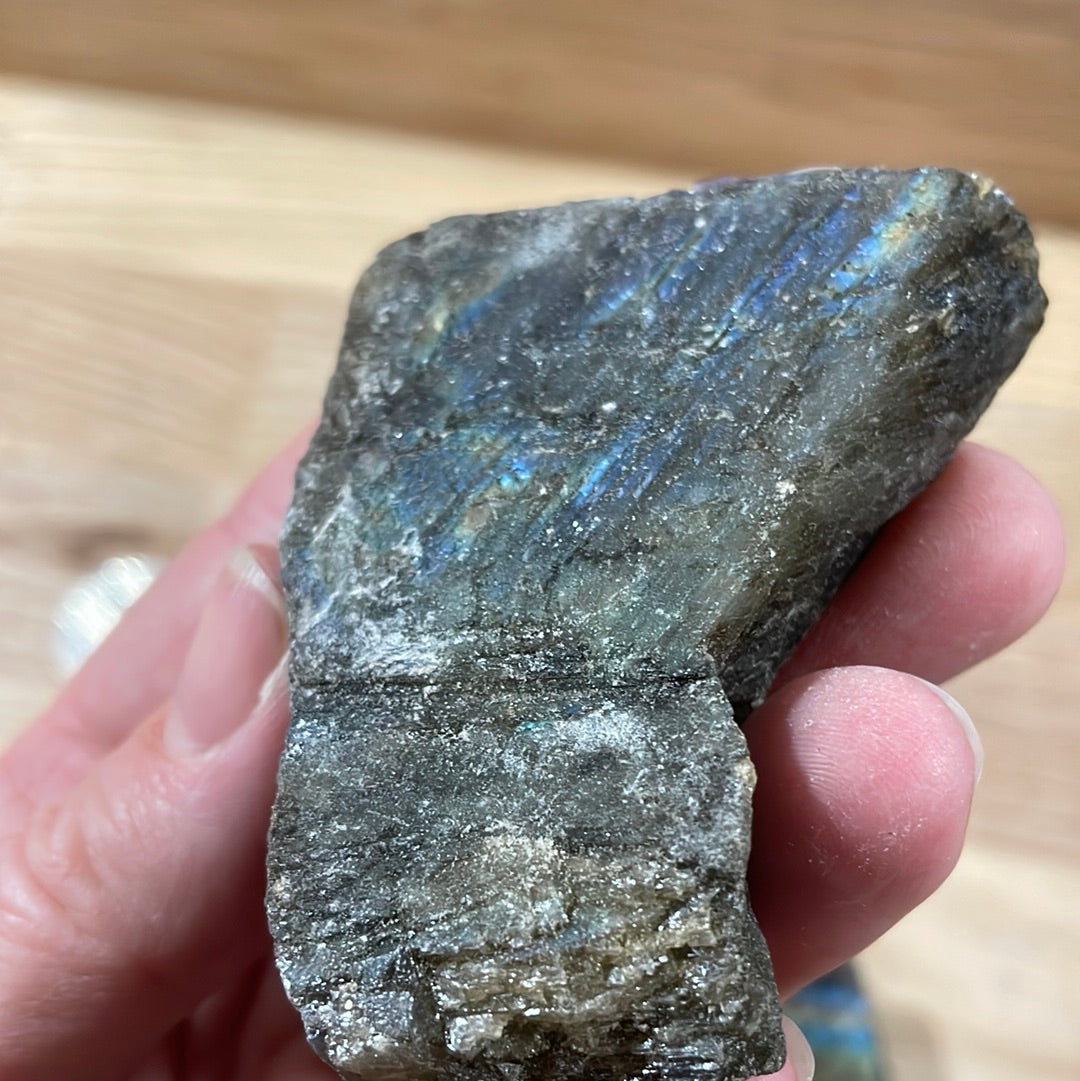 Labradorite - Raw with polished front