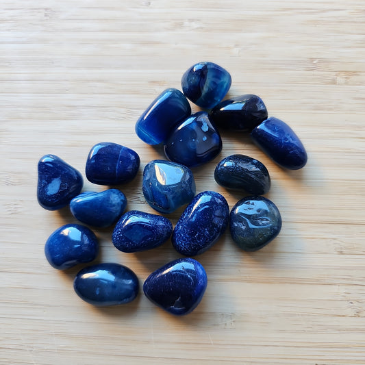 Blue Agate Tumblestone
