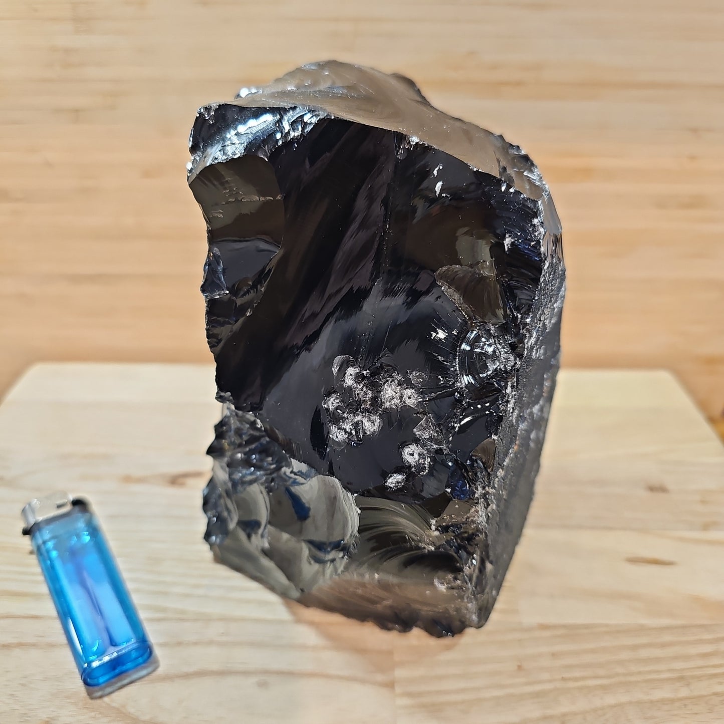 Black Obsidian raw display piece