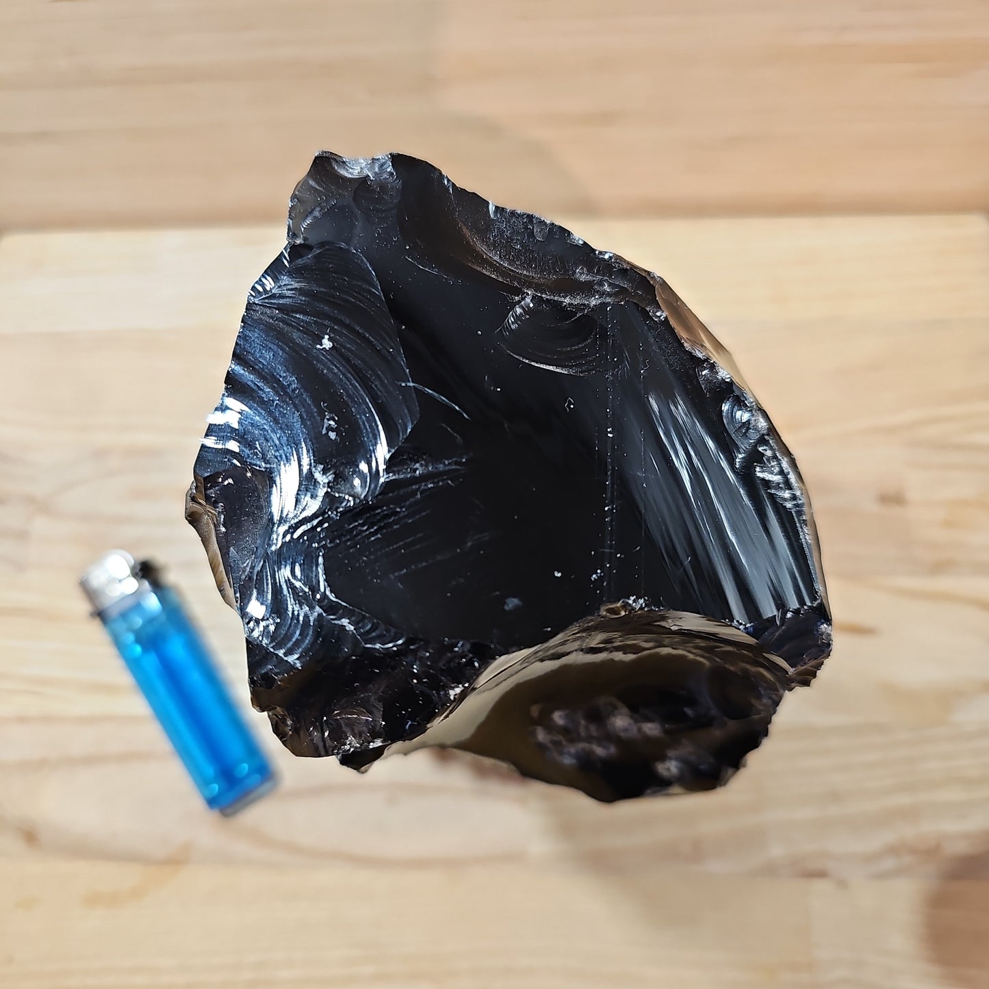 Black Obsidian raw display piece