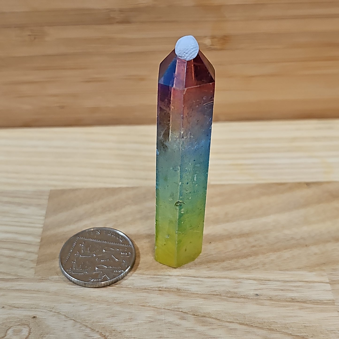 Rainbow Aura Quartz Points