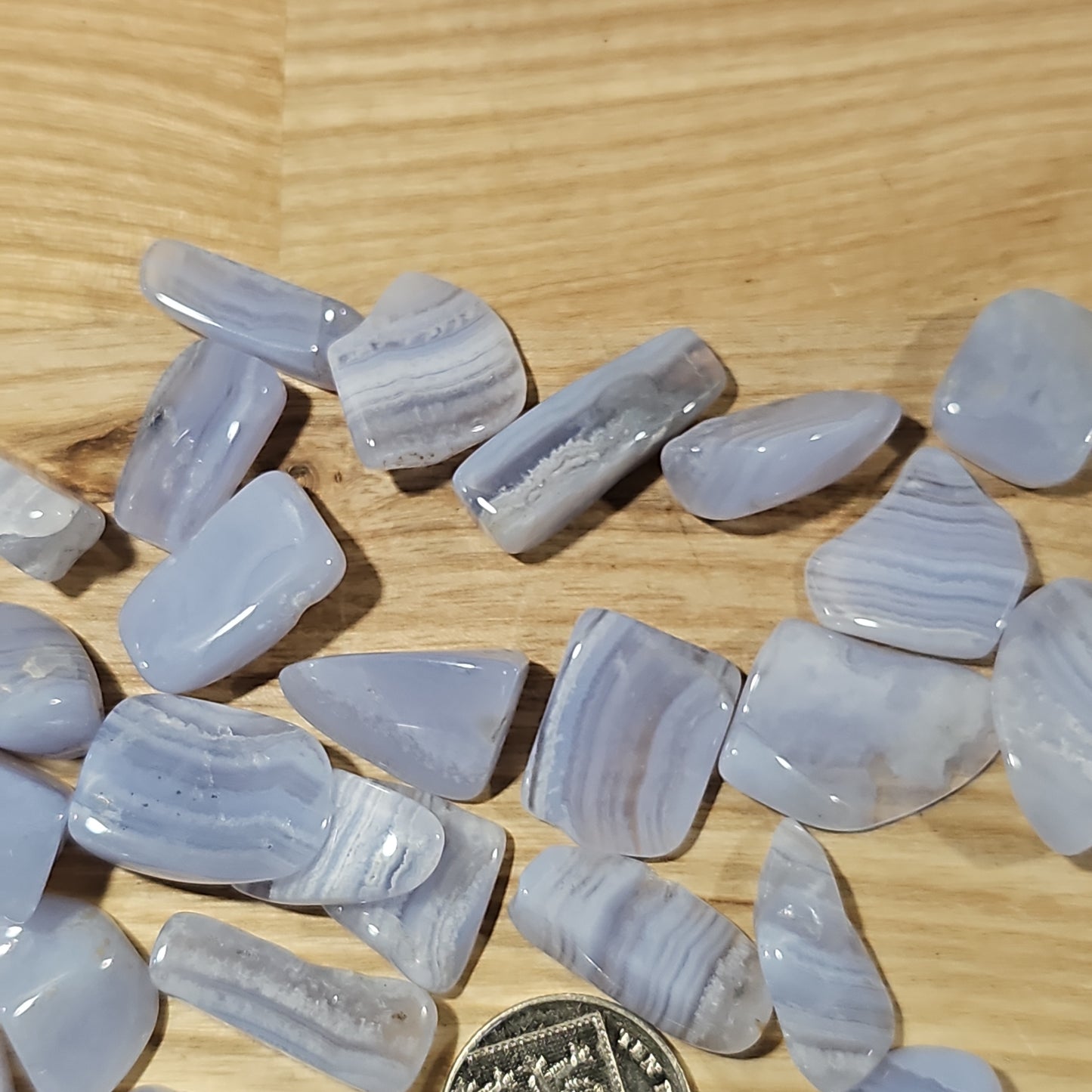 Blue Lace Agate Tumblestone