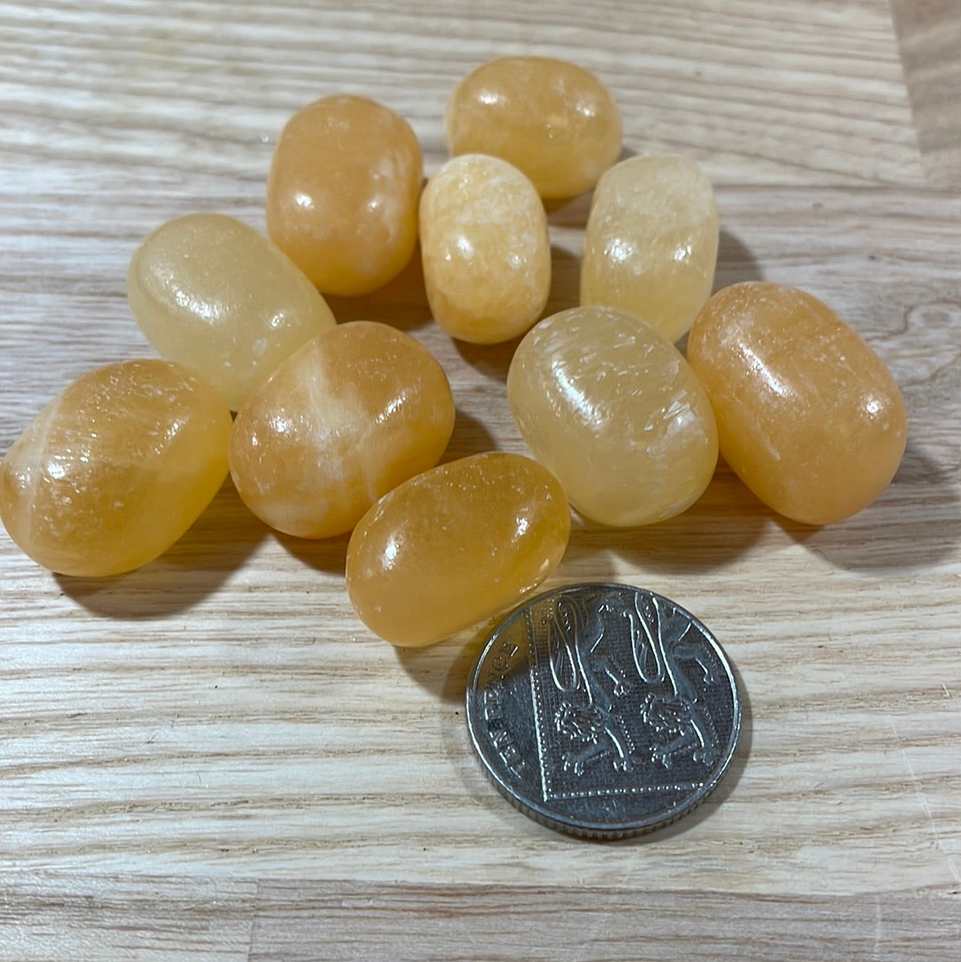 Orange Calcite Tumblestone