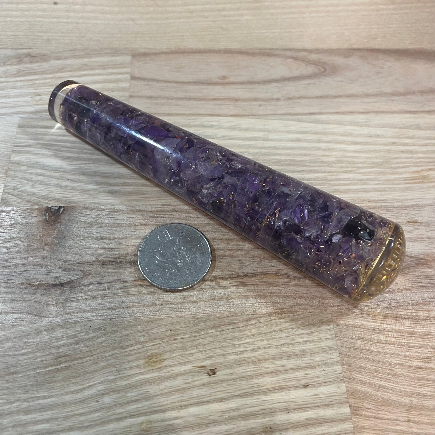 Orgone Massage Wand (Amethyst)