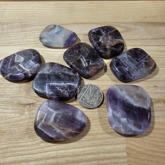 Chevron Amethyst Smoothstone