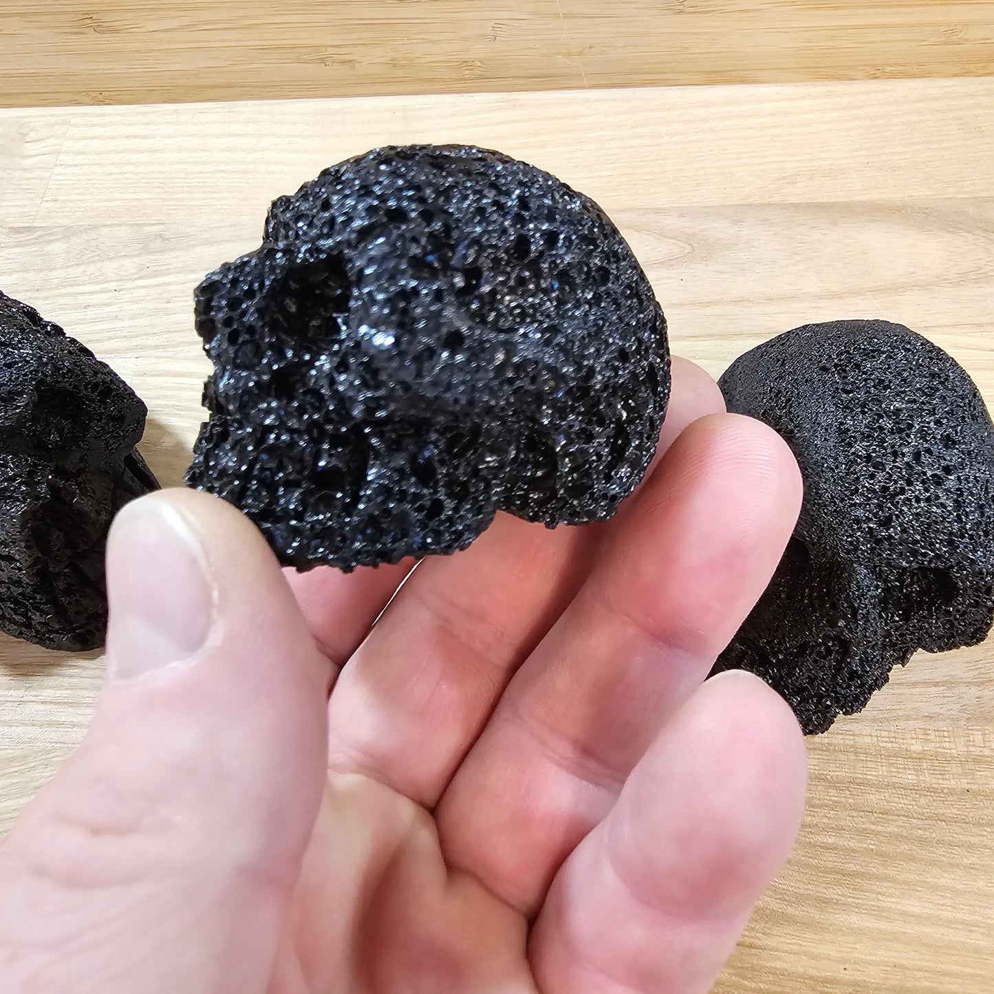 Lava Rock Skulls