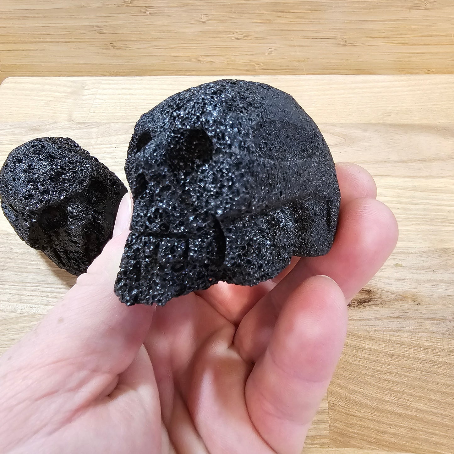 Lava Rock Skulls