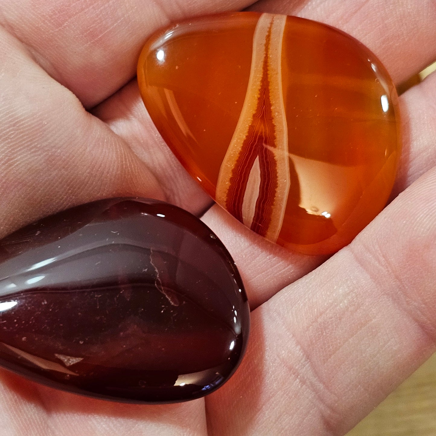 Carnelian Worry Stone