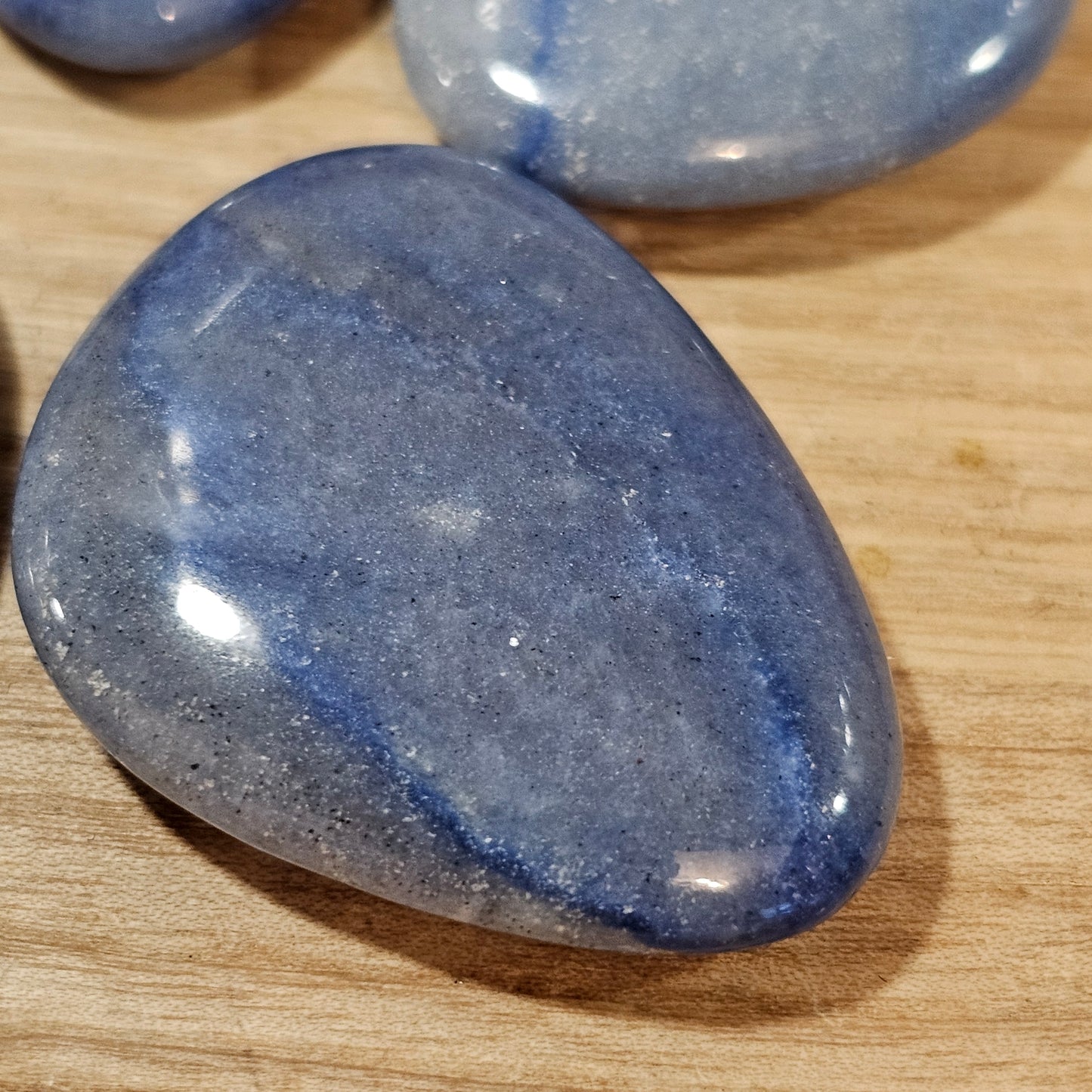 Blue Quartz Worry Stone