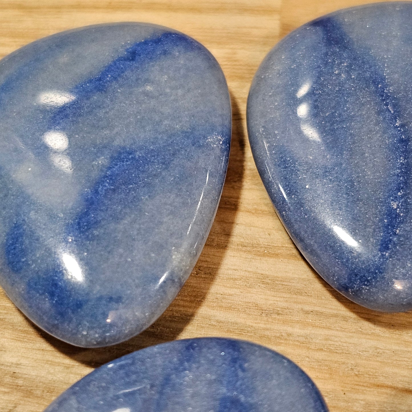 Blue Quartz Worry Stone