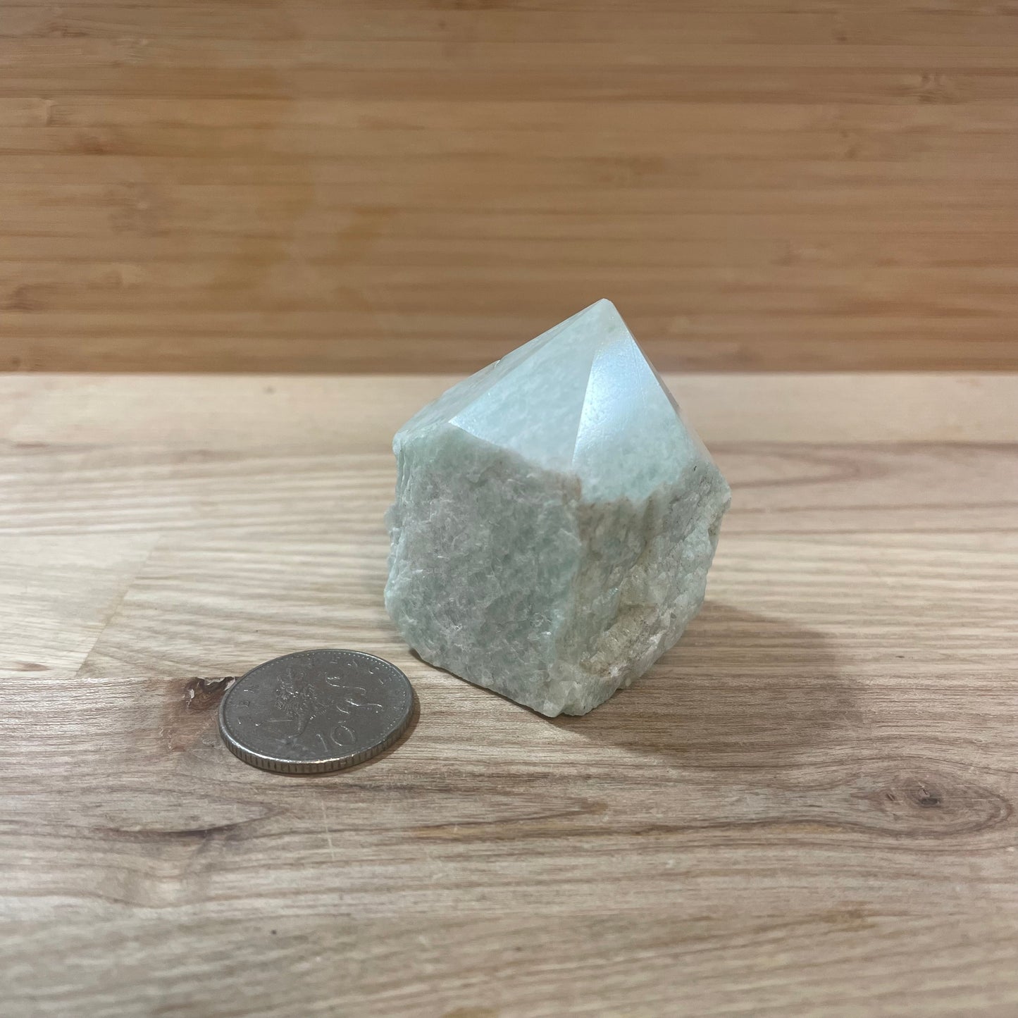 Amazonite Raw and Polished Point