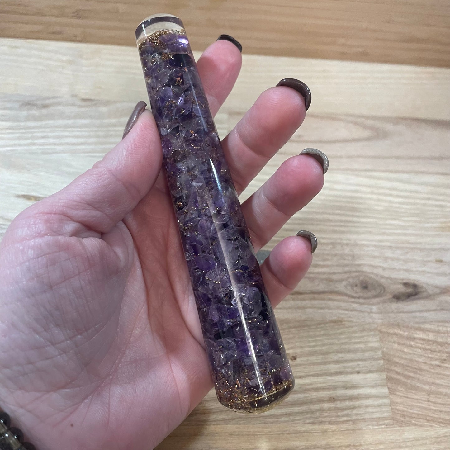 Orgone Massage Wand (Amethyst)