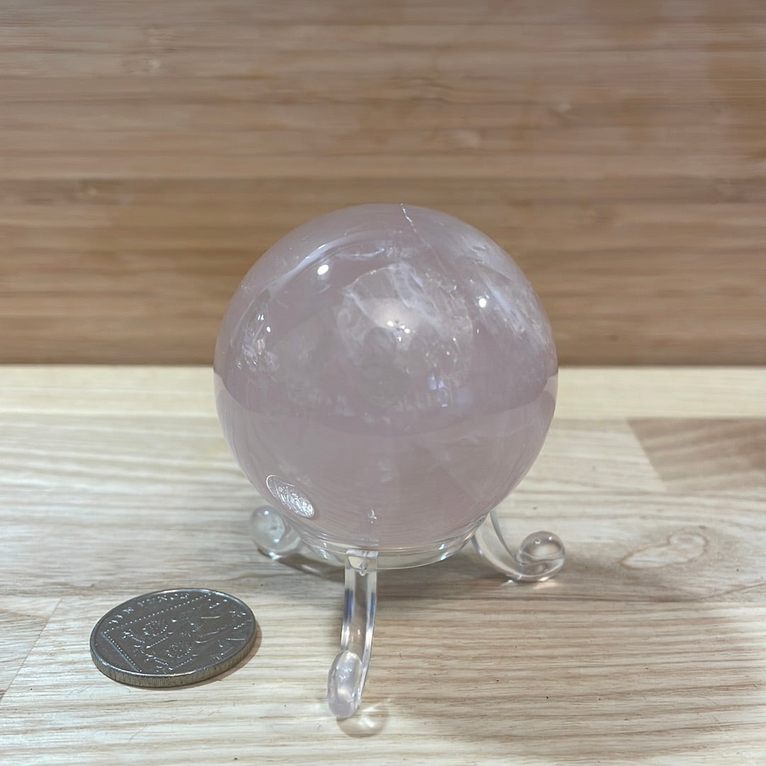 Rose Quartz Sphere 40mm and 50mm A Grade