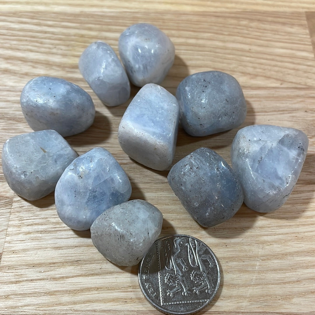 Blue Calcite Tumblestone