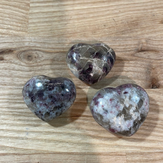 Pink Tourmaline Heart (in quartz matrix) small