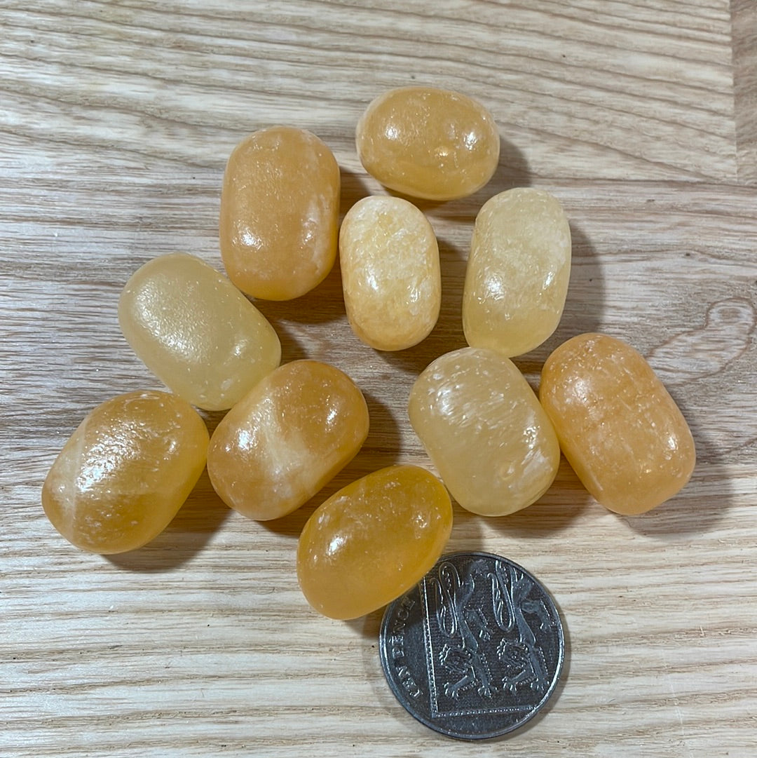 Orange Calcite Tumblestone