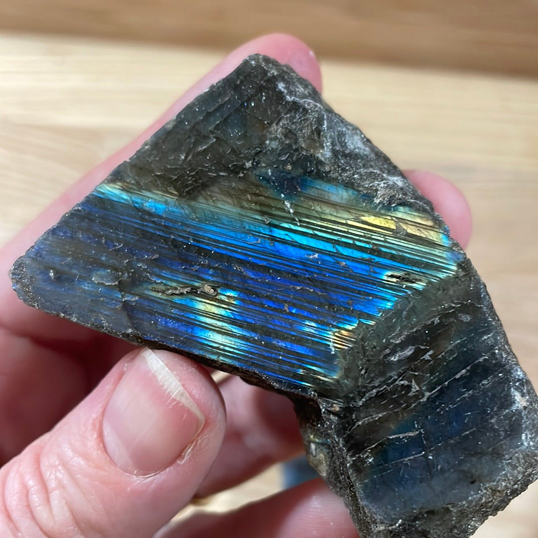 Labradorite - Raw with polished front