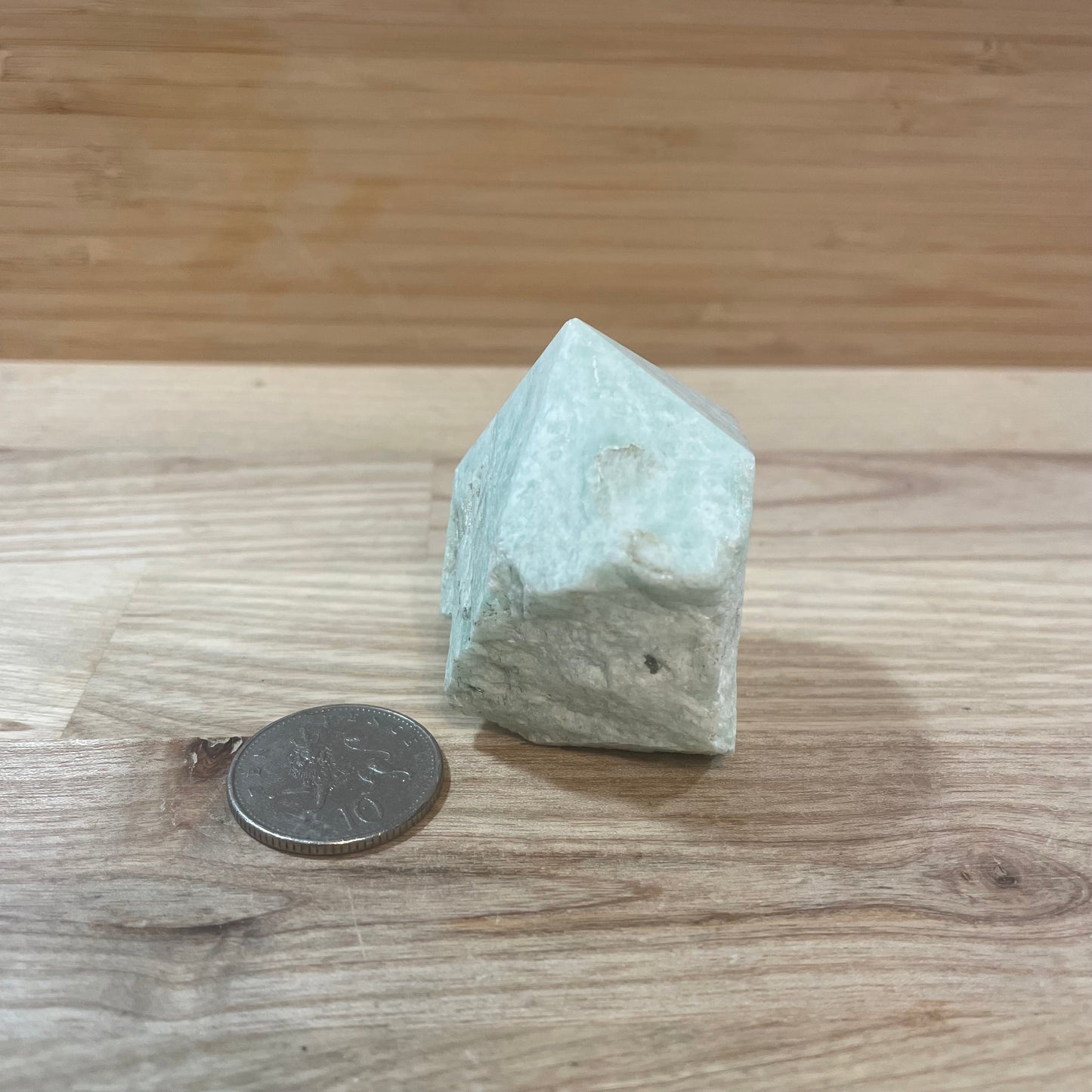 Amazonite Raw and Polished Point