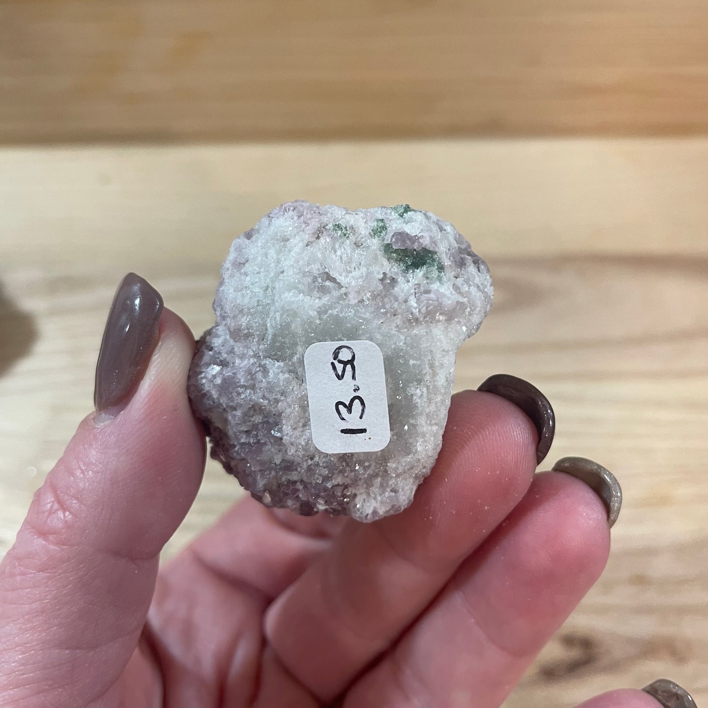 Lepidolite with Green Tourmaline Raw Pieces