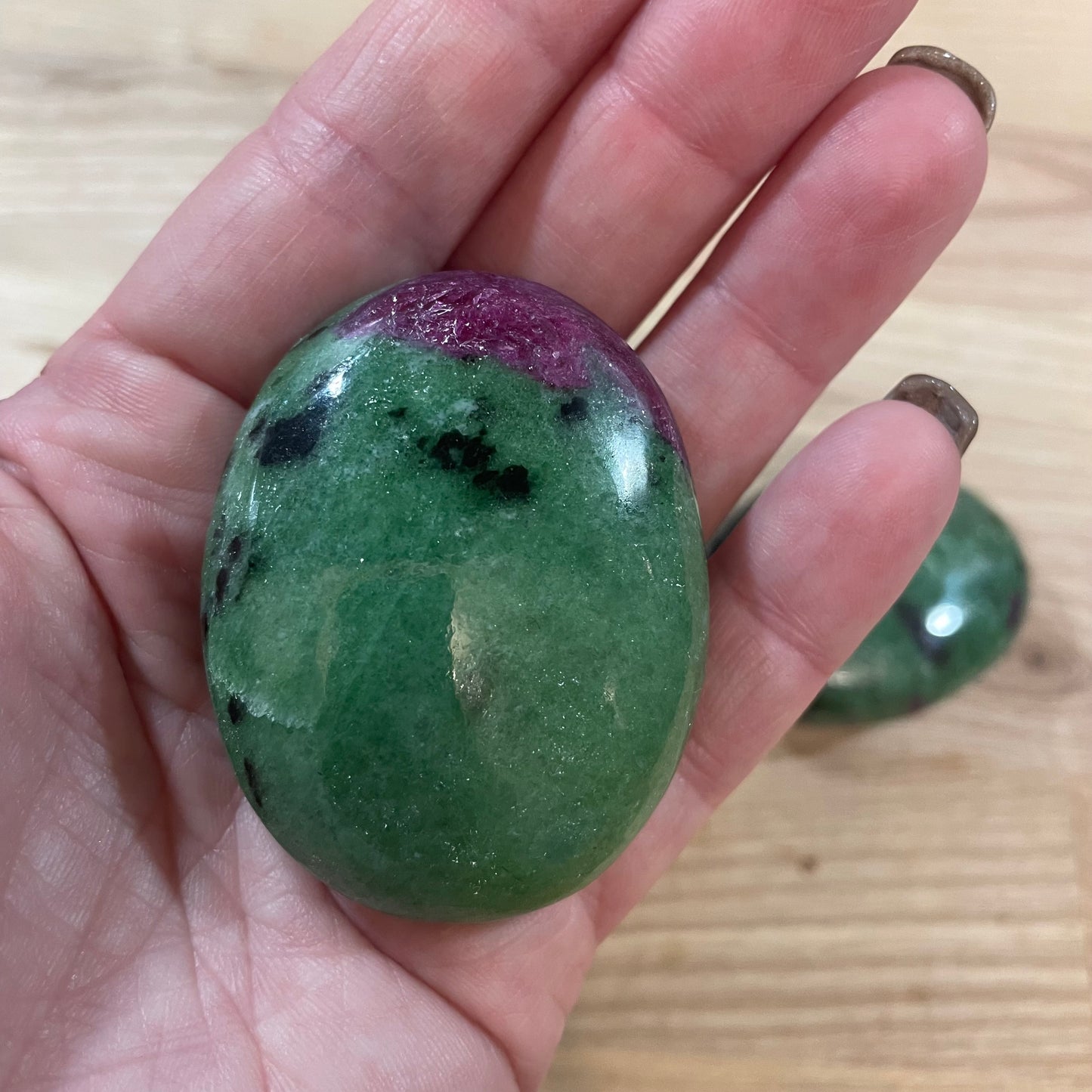 Ruby in Zoisite Palmstone