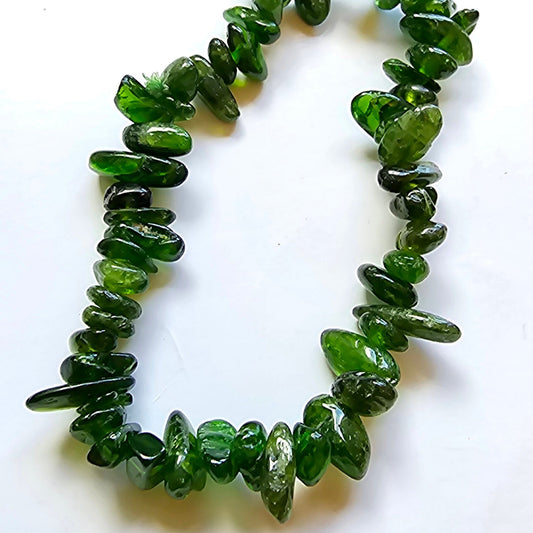 Dioptase Chip Bracelet