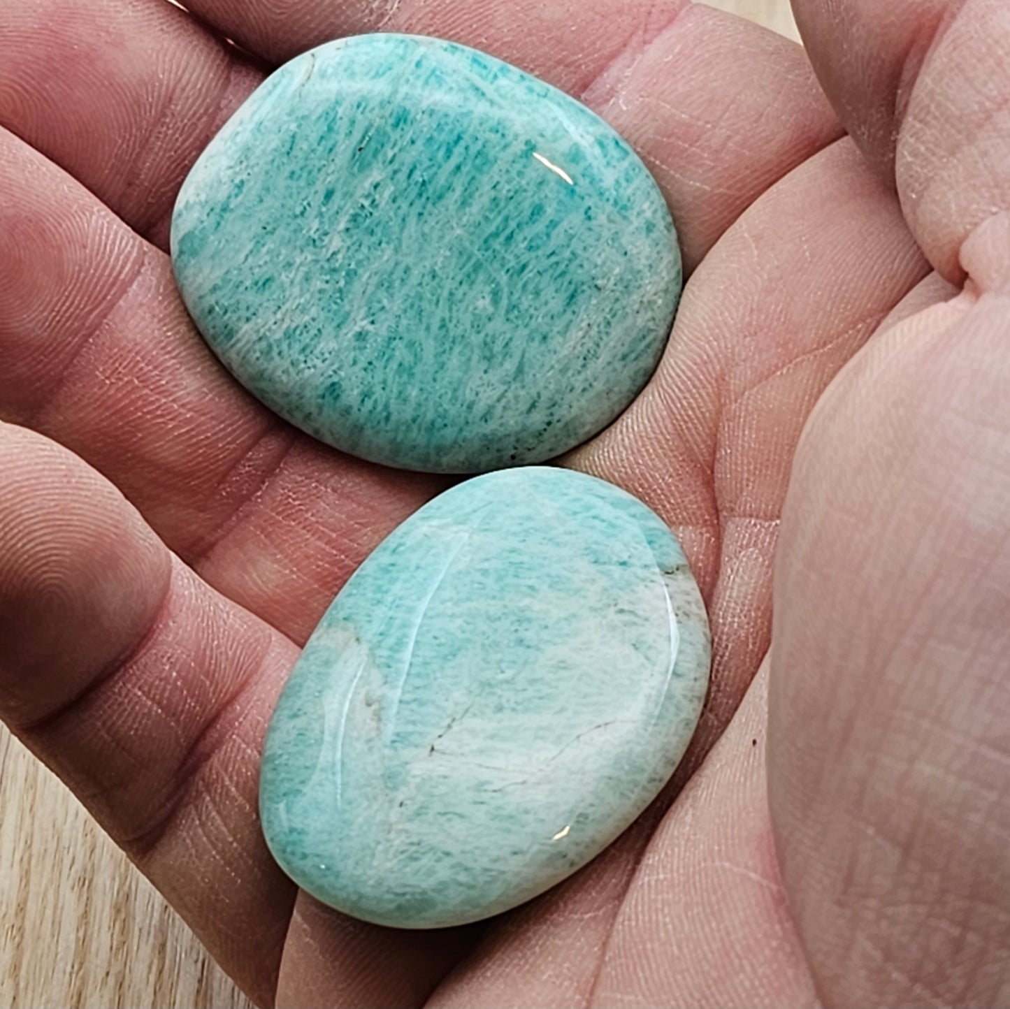 Amazonite Palmstones