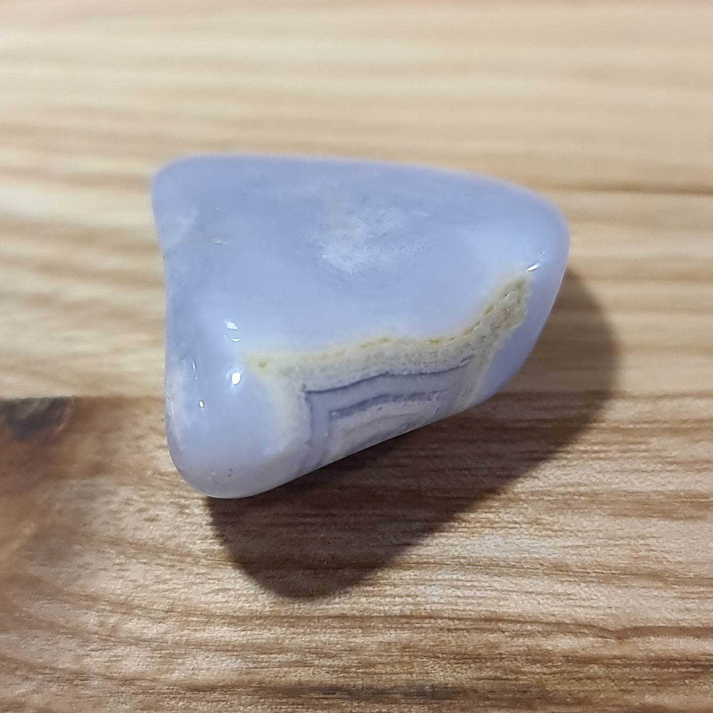 Blue Lace Agate Pebble I (i)