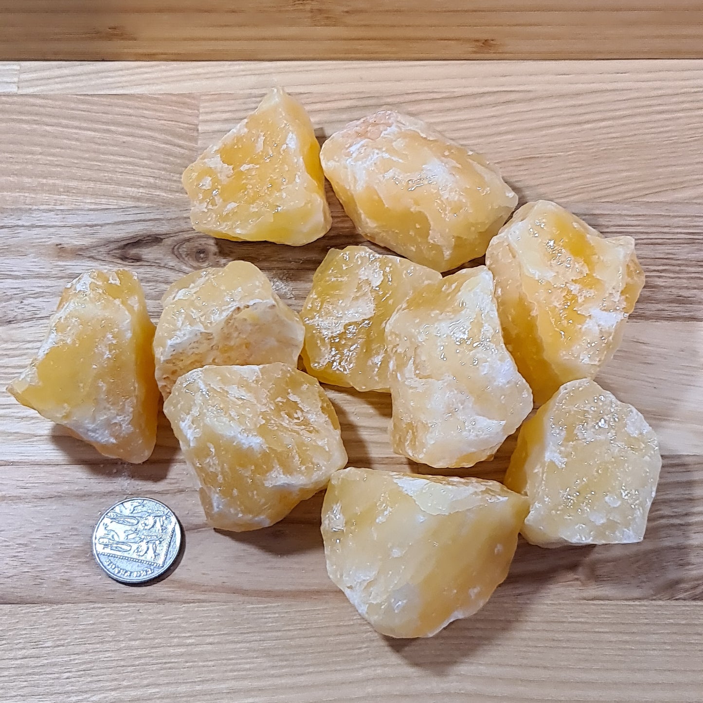 Orange Calcite Chunks