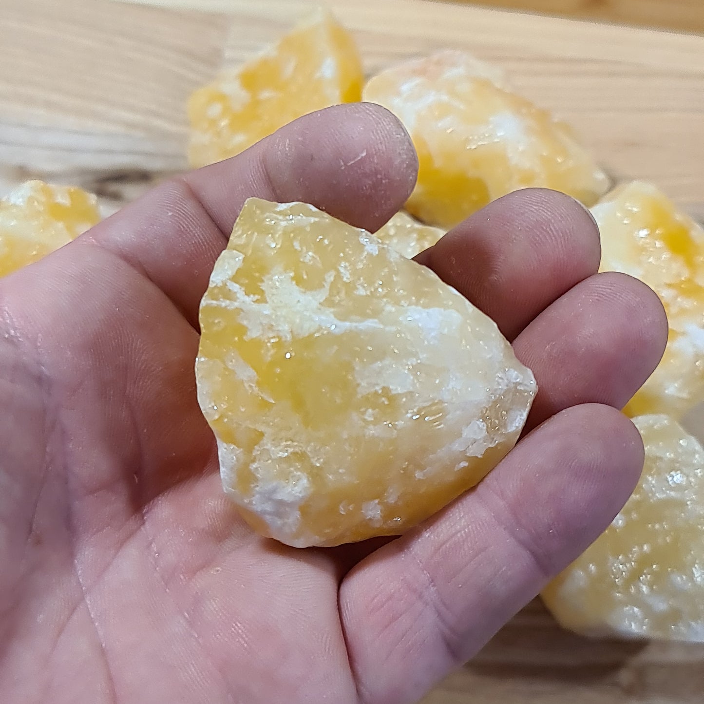 Orange Calcite Chunks