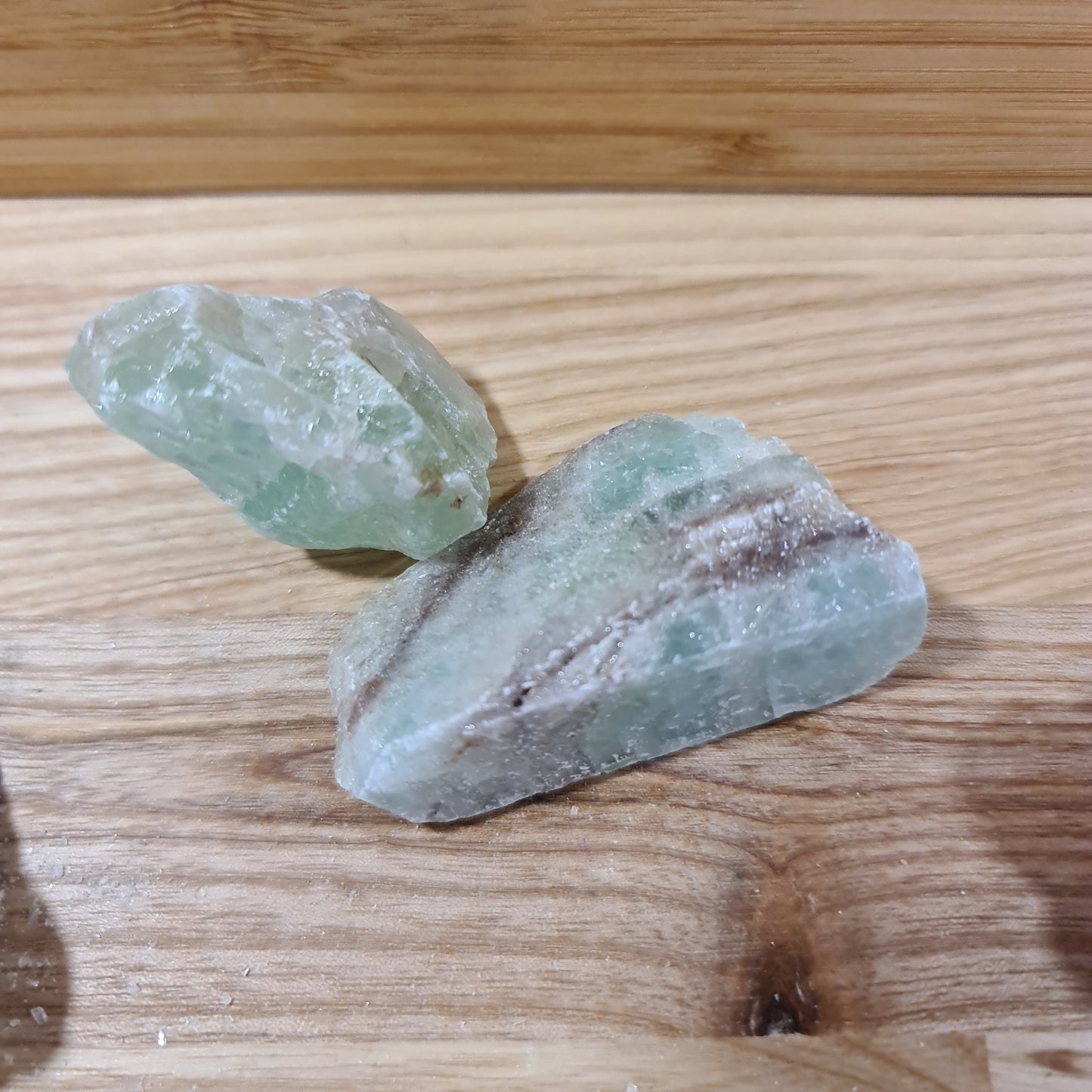 Green Calcite Pieces