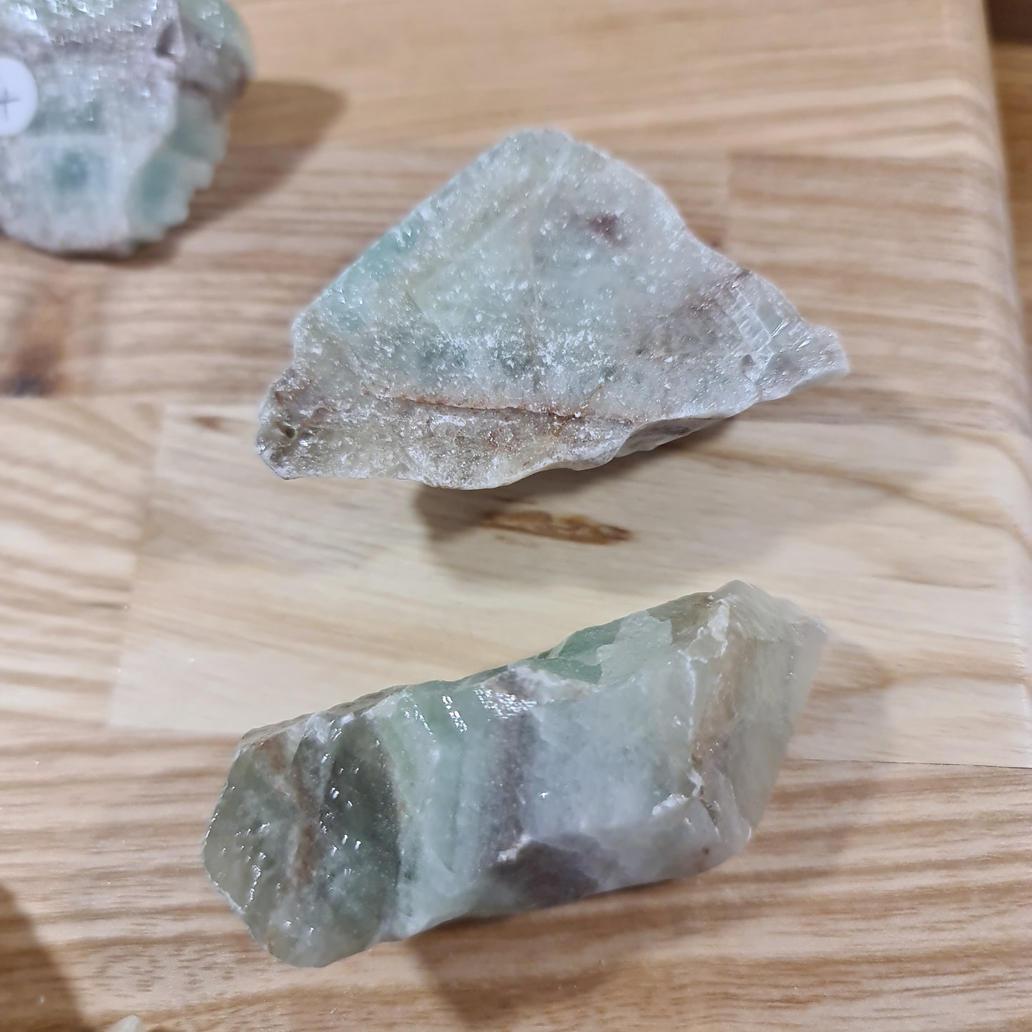 Green Calcite Pieces