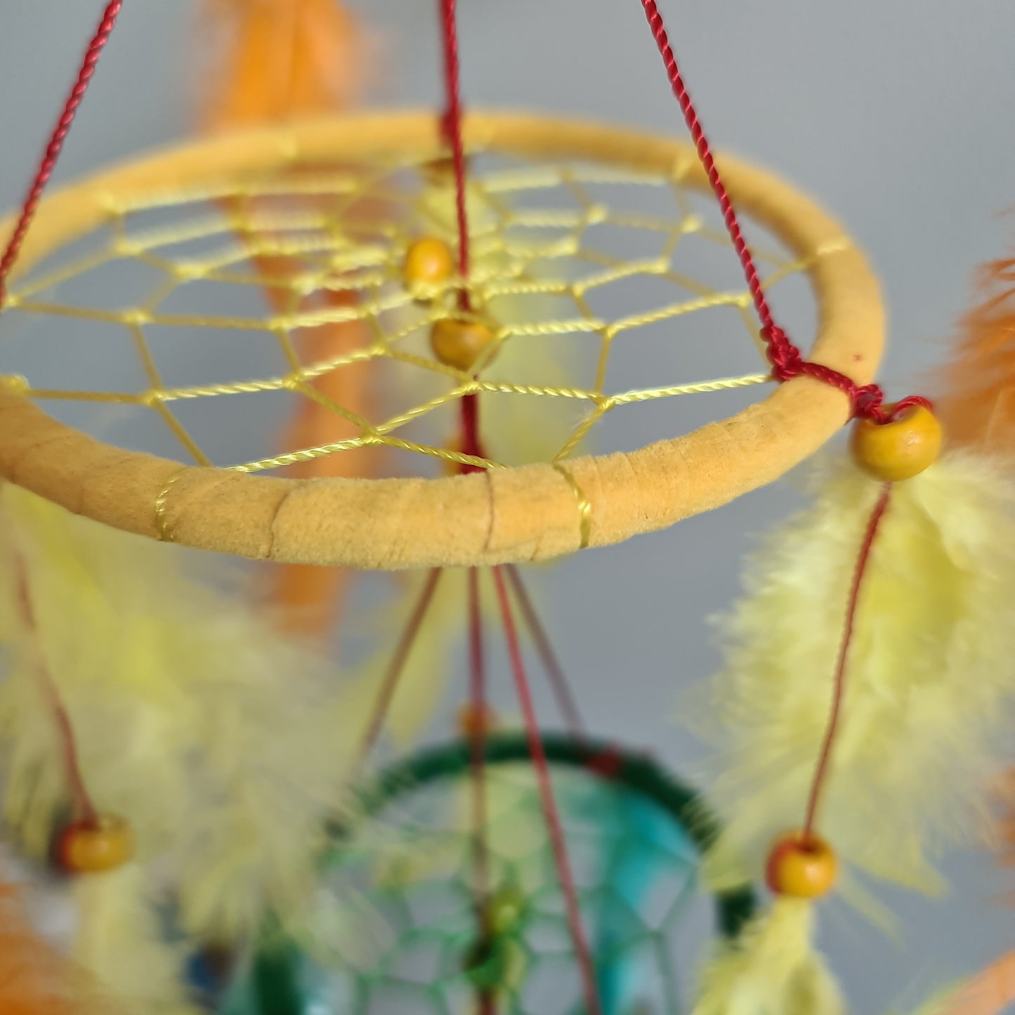 Chakra Feather Hanging Mobile