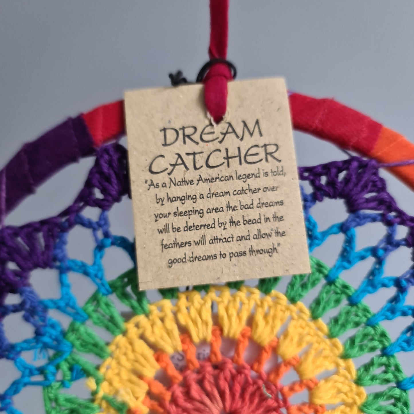 Chakra Beads Woven Dreamcatcher