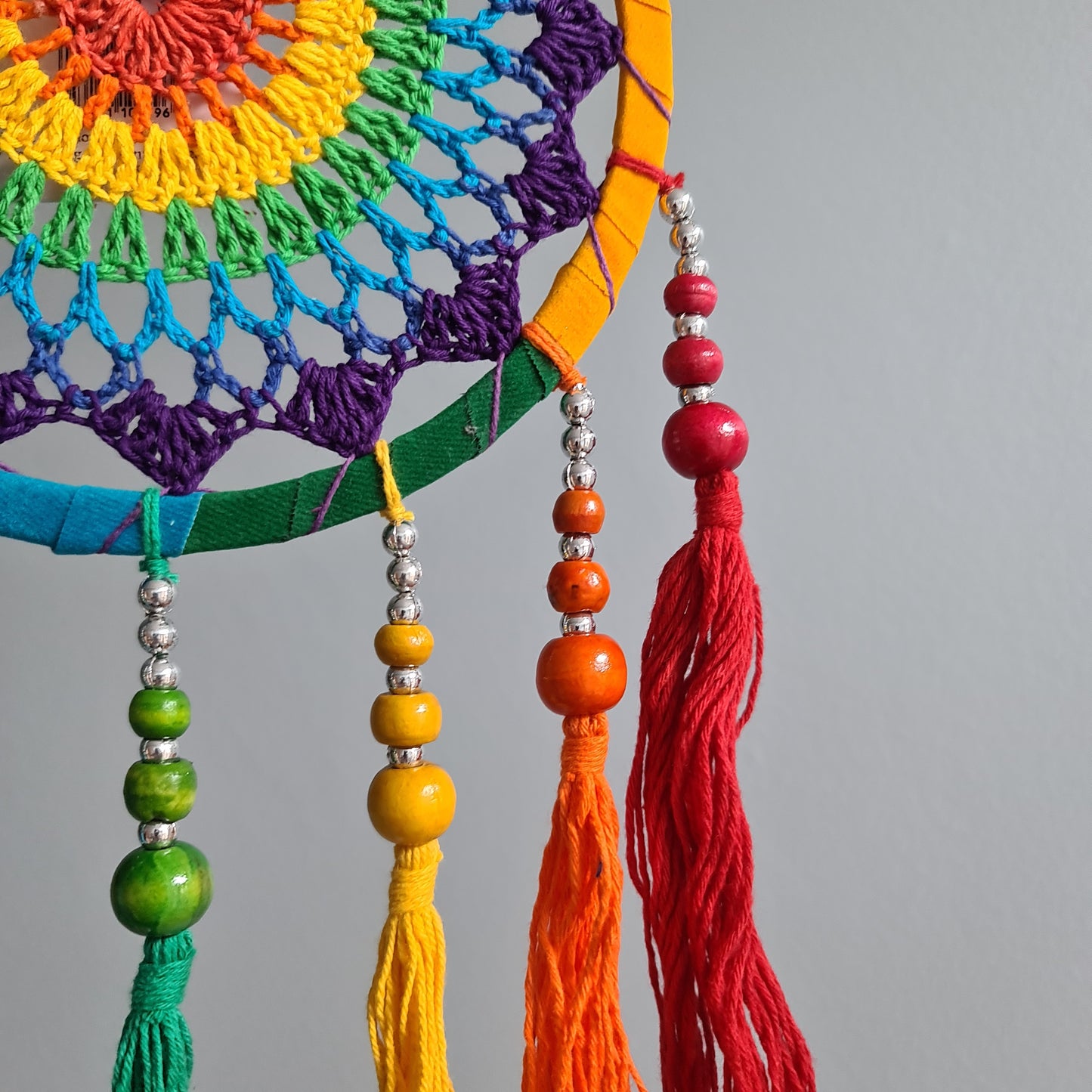 Chakra Beads Woven Dreamcatcher