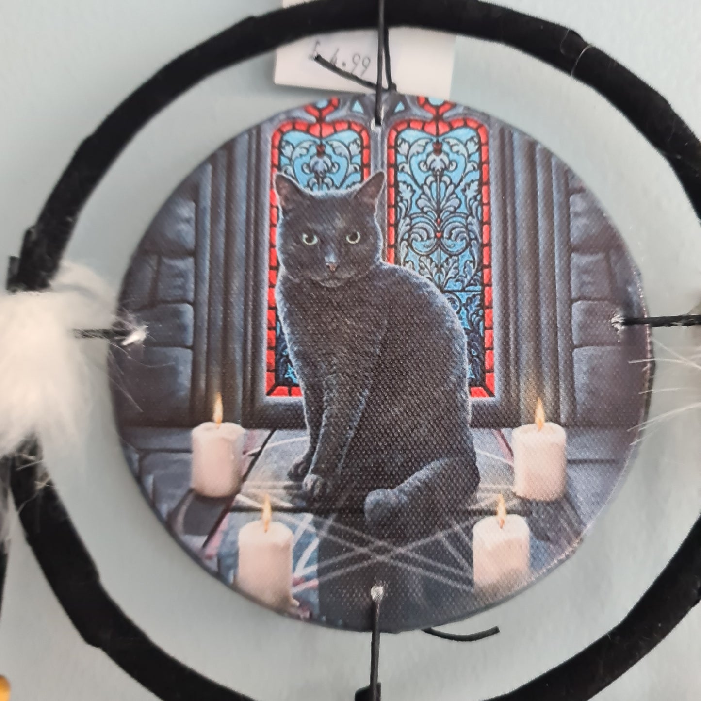 Pentagram Cat Dreamcatcher