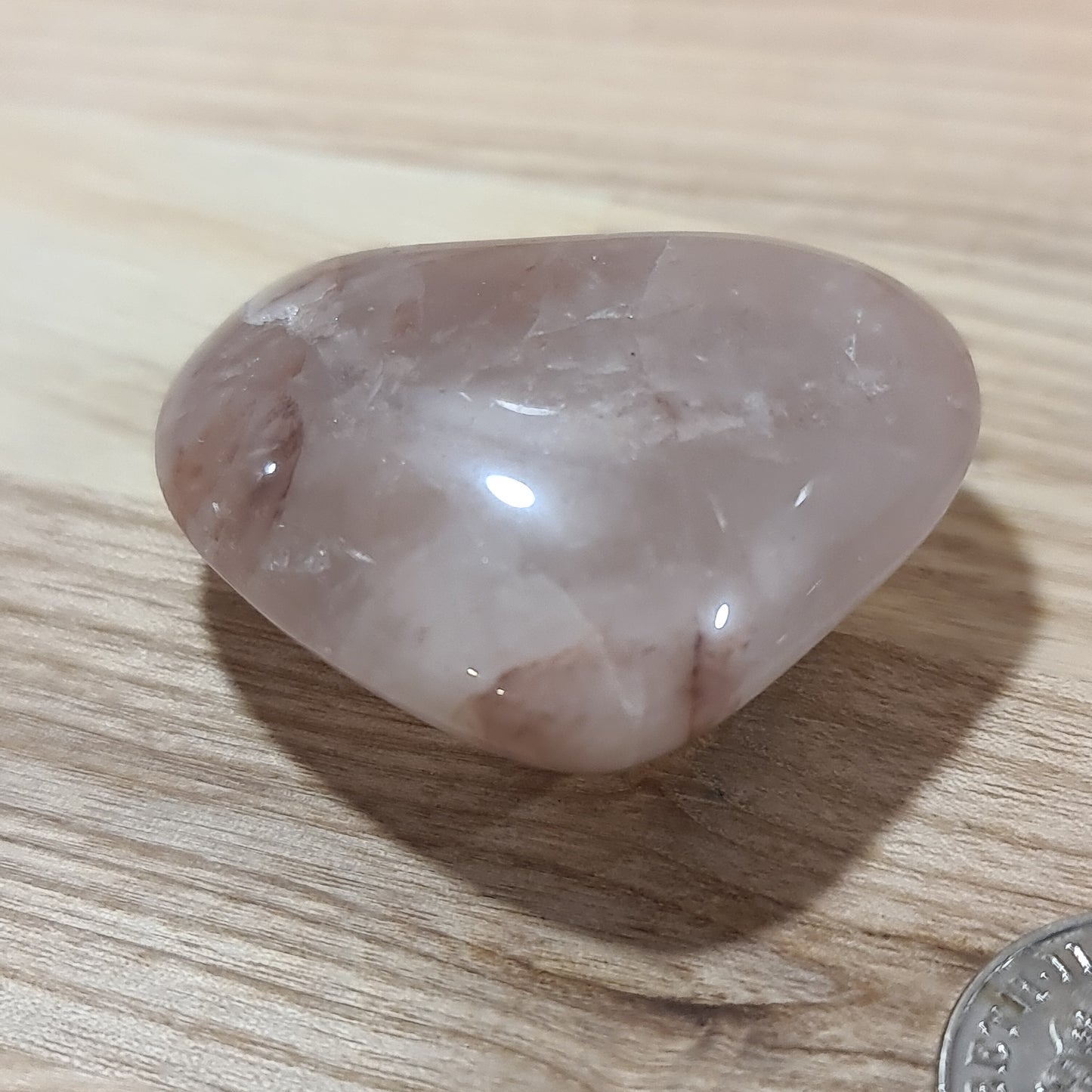 Hematoid Quartz Puffy Heart (small)