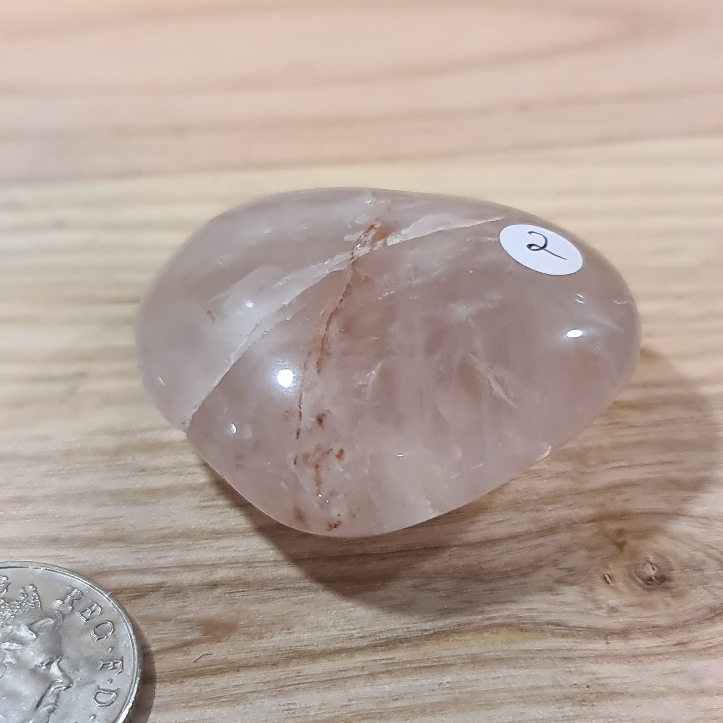 Hematoid Quartz Puffy Heart (small)