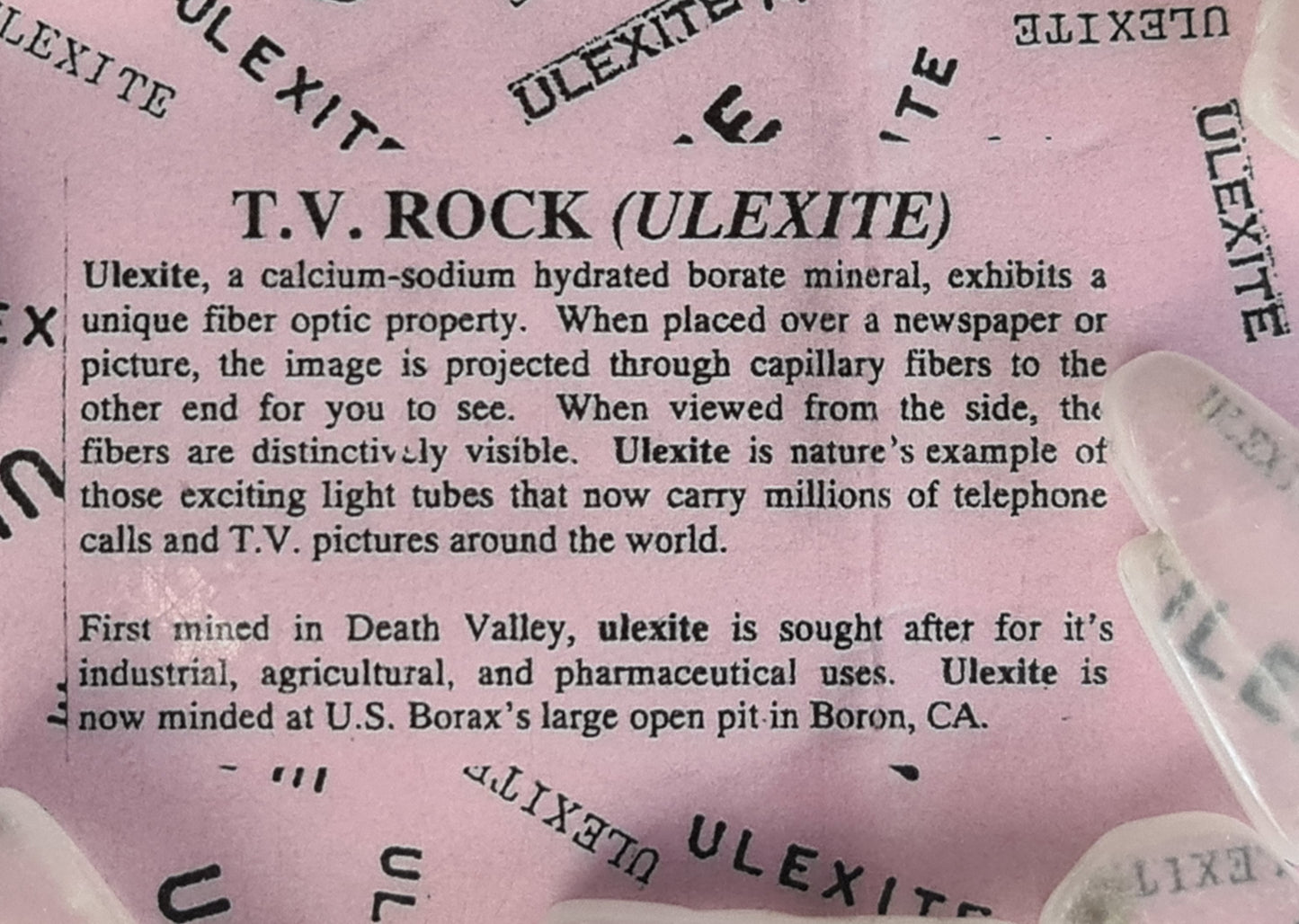 Ulexite Tumblestone Pieces