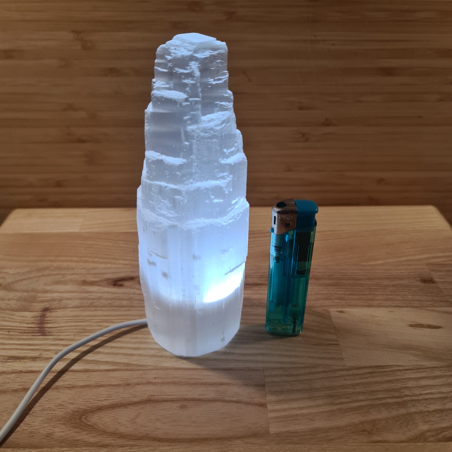 Selenite Mountain Lamp