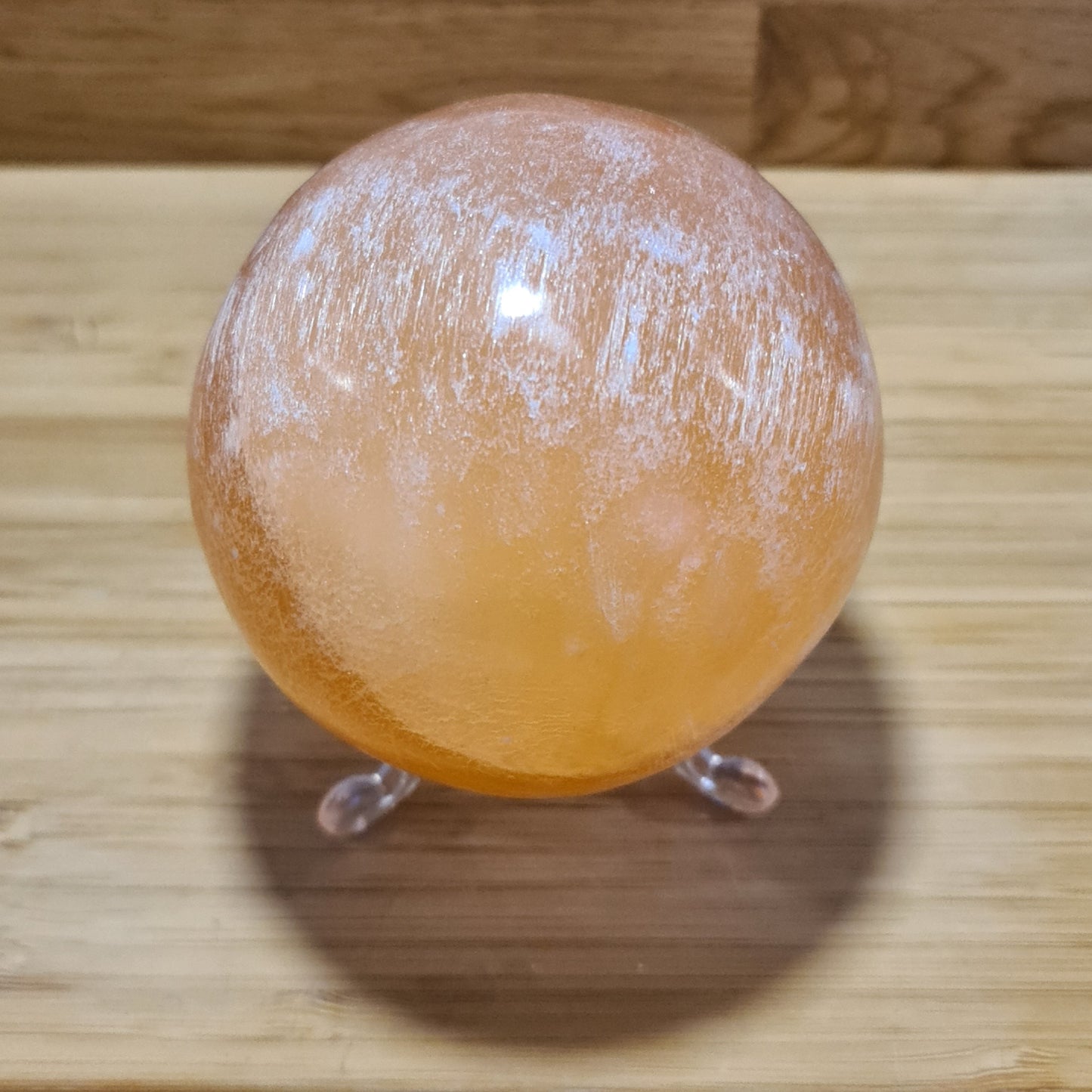 Orange Selenite Sphere (7-8cm)