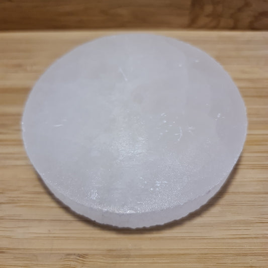 Selenite Charger Plate (10cm)