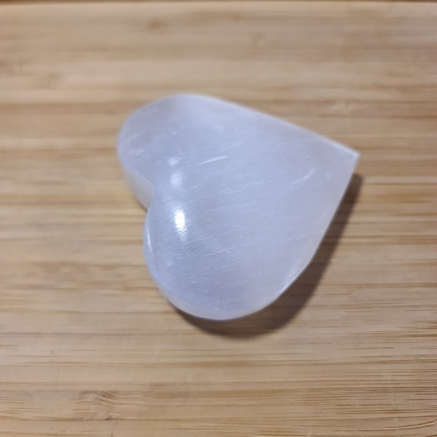 Selenite Puff Heart (6-7cm)