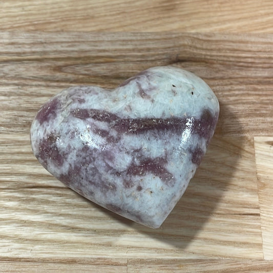 Pink Tourmaline Heart (in quartz matrix)