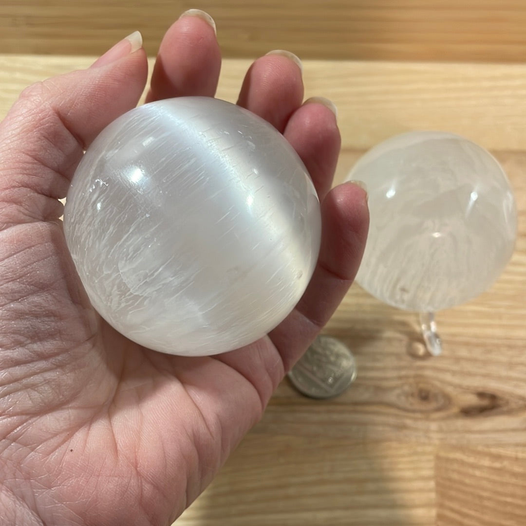Selenite Sphere (Approx 6cm)