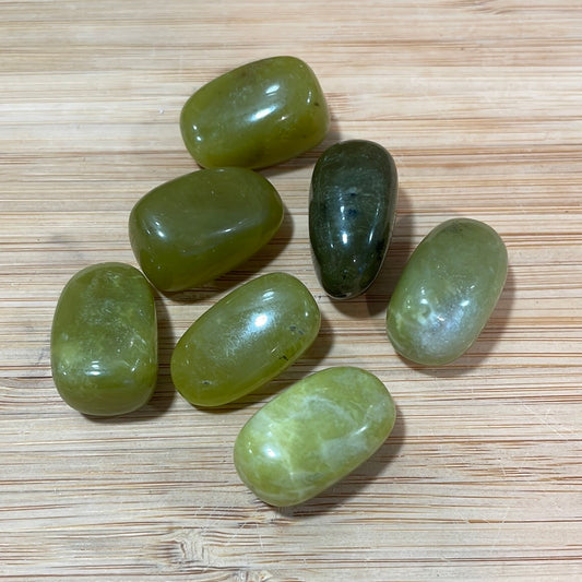 Olive Jade Tumblestone