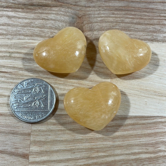 Orange Calcite Heart (small)