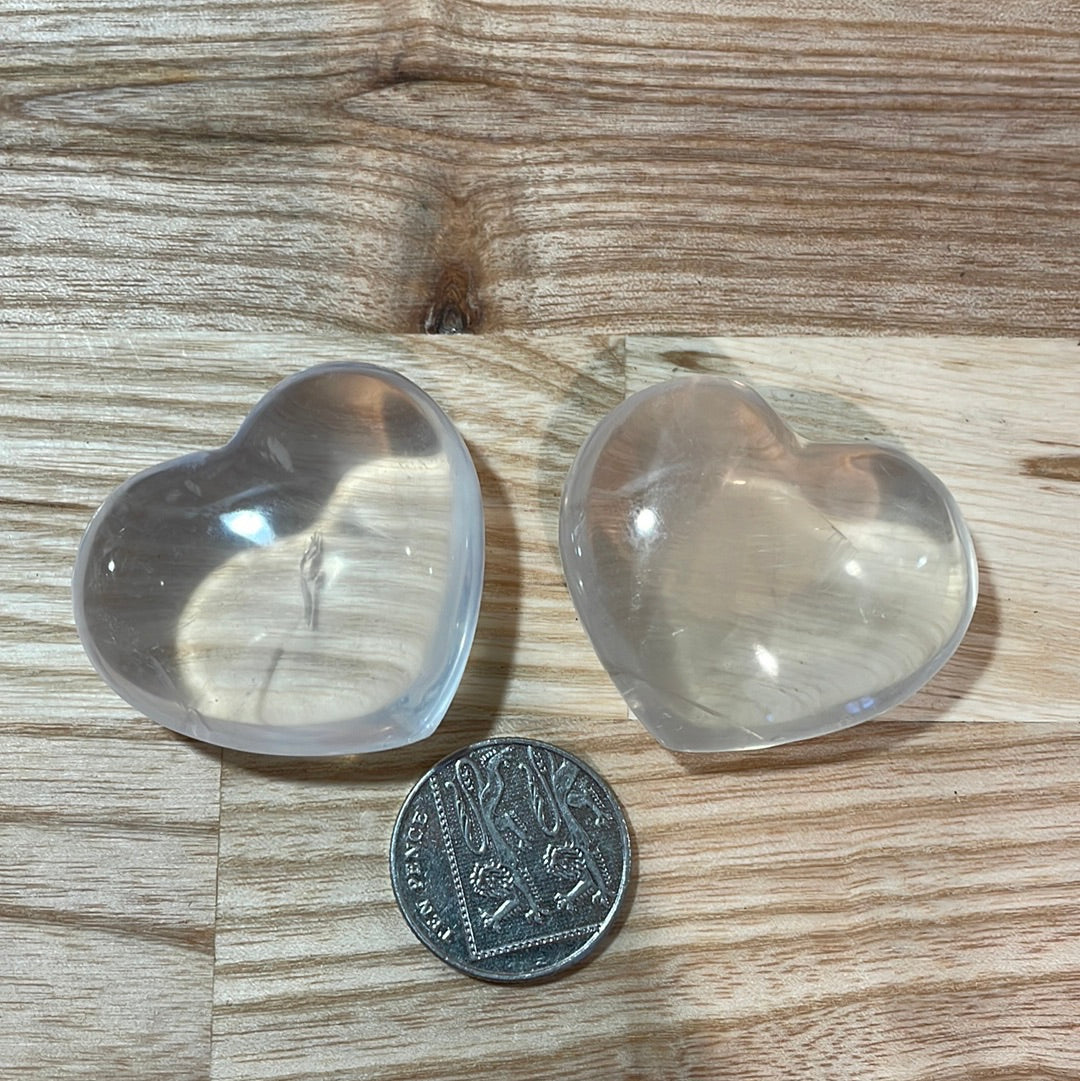 Clear Quartz Heart (medium)